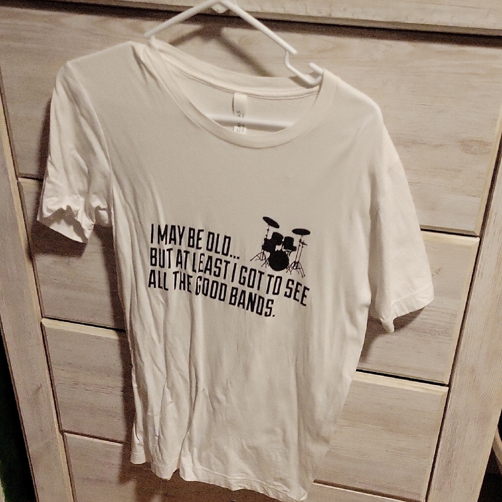 Bella Canvas Cream T-Shirt with Drum Graphic